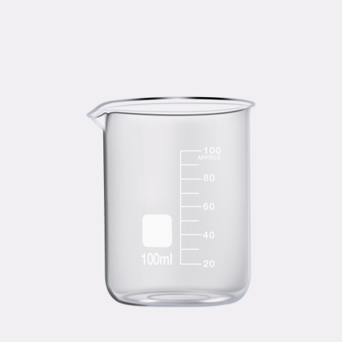 Heat Resistant Glass Beakers Lab Glassware Chemistry Lab Equipments 100ml Quartz Glass Beaker