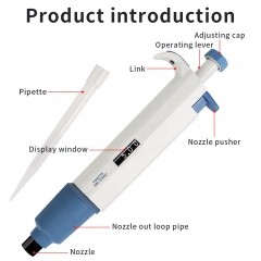 1000-5000UL Laboratory Single-Channel Manual Micro Pipette Adjustable Volume Pipettes