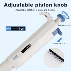 0.5-10UL Adjustable Volume Lab Micropipette Multi Channel Pipette Manual High Precision Micro Pipettes