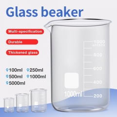 Heat Resistant Glass Beakers Lab Glassware Chemistry Lab Equipments 100ml Quartz Glass Beaker