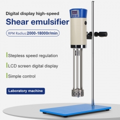 Laboratory High Speed Shear Emulsifier 40L Timing Digital Display Mixer Blender for Cosmetics FoodPaints Industry