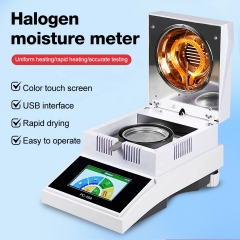 New Arrival Infrared Moisture Analyzer Meter Lab 50g/10mg Grain Moisture Analyzer Machine Digital Display Halogen Moisture Meter