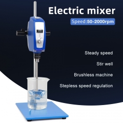 Lab Electric Stirrer Mixer Equipment Overhead Type Lab Stirrer Perfumes Cosmetics Strirrer with LCD Display