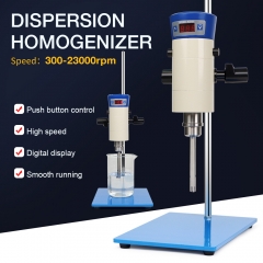 Digital High Speed 30-1500ml Homogenizer 2 Working Head 3000-23000rpm Lab Disperser Emulsifier