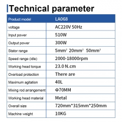 Laboratory High Speed Shear Emulsifier 40L Timing Digital Display Mixer Blender for Cosmetics FoodPaints Industry