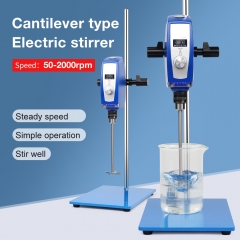 New Arrival Cantilever Stirrer For Lab Rotary Agitator Digital Display Mixer Cosmetic Overhead Electric Stirrer Mixer Laboratory