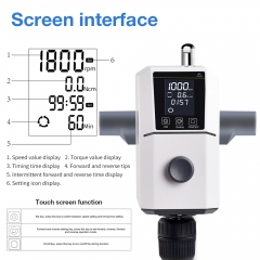 Laboratory electric overhead stirrer digital display stirrer with stirring rod and stand adjustable height speed equipment