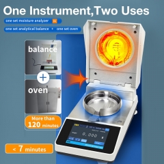 Factory Price Laboratory Moisture Analyzer 110g/10mg RS232 Interface Moisture Tester