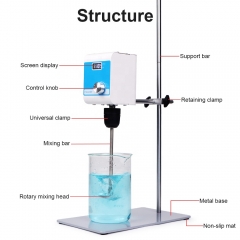 High Quality Digital Laboratory Agitator DC Motor Rotary Electronic Overhead Mixer Cosmetic Medical