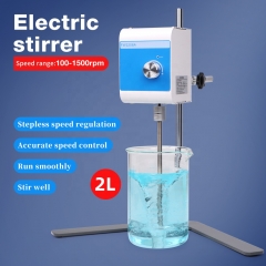 Laboratory Equipment 2L 100-1500rpm Oil Cosmetics Fragrance Overhead Electric Stirrer