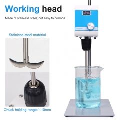 New Arrival Overhead Electric Stirrer 5L Laboratory Mixer Cosmetic LCD Speed Control Mixing Agitator Cantilever Stirrer Mixers