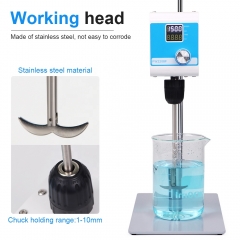 New Arrival Overhead Electric Stirrer 5L Digital Timing Laboratory Mixer Cosmetics Mixing Agitator Cantilever Stirrer Mixers Lab