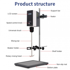 20L Overhead Stirrer Cosmetic Stirring Stirrer Automatic Electronic Electric Stirrer For Laboratory