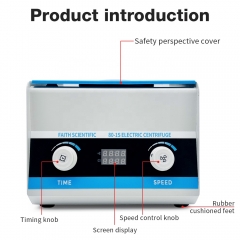 New Arrival Adjustable Speed Timer Centrifuge 6 Plastic Test Tubes Centrifuge Machine for Cosmetic Medical Industry