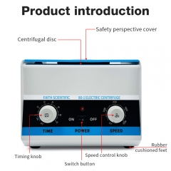 New Arrival Low Speed Centrifuge Lab 15ml*6 Tube Mechanical Centrifuge Benchtop Beauty Medical Industrial Laboratory Centrifuge