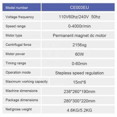 New Arrival laboratory Centrifuges 2156xg RCF Low Speed Centrifuge Machine for Medical prp Machine