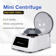 Mini Centrifuge Machine LCD Digital Display Microcentrifuge 1000-10000 RPM Adjustable Speed Lab Centrifuge Benchtop