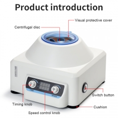 Lab Centrifuge Laboratory 10ml*6 Tube Medical Industrial Low Speed Centrifuge Lab Benchtop Centrifuge Mechanical