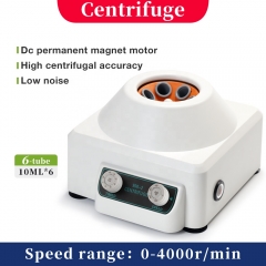 New Lab Benchtop Centrifuge Machine 6* 10ml Tube 1685xg Low Speed Laboratory Centrifuge 0-4000rpm