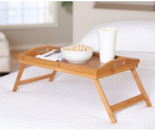 Bamboo bed tray