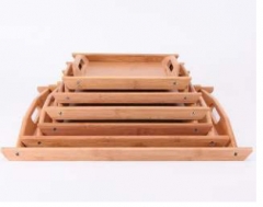 Bamboo	Serving Tray with handle