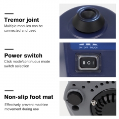 Lab Vortex Mixer With Touch Start and Continuous Mode Benchtop Laboratory Vortex Mixer for Centrifuge Tubes and Test Tubes