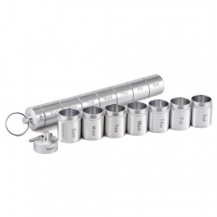 Multifunction Metal Aluminum Alloy Pill Bottle Organizer Travel Pill Box Case