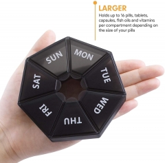 Weekly Pill Organize Round 7 Day Pill Box Organizer