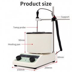 Laboratory Equipment 1 Liter Magnetic Stirrer Mixer Stir bar Water Bath Stainless Steel Magnetic Stirrer with Oil Bath