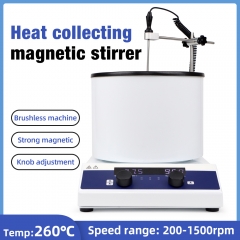 LCD Digital Magnetic Stirrer Pot Stirrer Temperature Heat Collecting Magnetic Stirrer Oil Bath Temperature Control