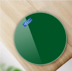 Household Electronic Human Scale Adult Weight Scale Round Tempered Glass Digital Display Weighing Scale Kg Lb St