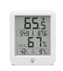 New LCD Indoor Thermometer Humidity Meter Room Digital Thermometer Hygrometer With Backlit