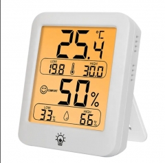 New LCD Indoor Thermometer Humidity Meter Room Digital Thermometer Hygrometer With Backlit