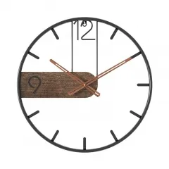 Nordic Fashion Hot Iron Silent Clock Living Room Bedroom Metal Clocks Simple Light Luxury Wall Clock