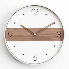 Modern Simple Nordic Silent Clock Living Room Bedroom Home Decoration Wall Clock