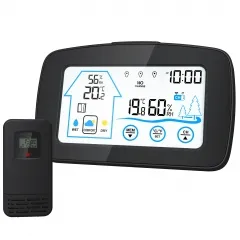 LED Digital Smart Weather Clock Indoor Outdoor Temperature Humidity Forecast Wireless Wifi Weather Station