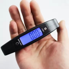 NS-22 Weighing 50kg/110lbs Portable Digital Luggage Hand Scale, Handheld Suitcase Weighing Tool with LCD Display & Hook/Belt