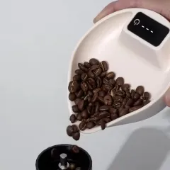 YH-CF-10003 2 in 1 Function ABS Coffee Bean Tray Mini Digital Espresso Kitchen Weighing Measuring Scale with Time