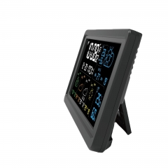 YH-Weather01-WiFi Indoor/Outdoor Five-Day Weather Station Clock Tuya APP Flip Design Wifi/Ble Symbian Operation Displays Temperature Humidity