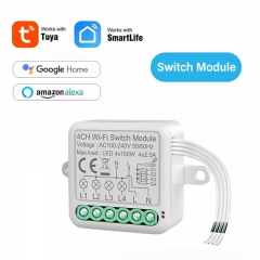 YH-SB01/SB02/SB03/SB04 Tuya WiFi Zigbee Smart Light Switch Module Alexa Google Wireless Switches 1 2 3 4 Gang DIY Smart Breaker Relay