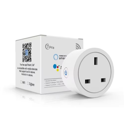 YH-WS009-UK UK Smart Plug Outlet Energy Monitoring Timer APP Voice Control Tuya Alexa Google Home WiFi Smart Power Socket