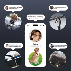 YH-itag11 Air Tag MFi Key Finder Locator Mini Global Tracking Device Wallet Luggage GPS Tracker for Apple Find My