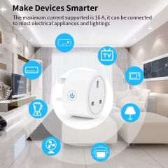 YH-WS009-UK UK Smart Plug Outlet Energy Monitoring Timer APP Voice Control Tuya Alexa Google Home WiFi Smart Power Socket