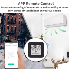 YH-TH02-B Tuya Smart WiFi Universal IR Remote Temperature Humidity Sensor 3 in 1 WiFi IR RF Tuya Remote Control With LED Screen