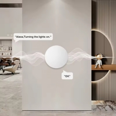 YH-SC021-ZigBee Wireless Scene Switch Button Tuya ZigBee Battery Powered Smart Home Scenario Controller with Alexa Google Voice Control