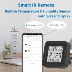 YH-TH02-B Tuya Smart WiFi Universal IR Remote Temperature Humidity Sensor 3 in 1 WiFi IR RF Tuya Remote Control With LED Screen
