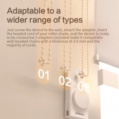 YH-MTP1 Matter Thread Built-in Battery Blind Driver Smart Bead Chain Curtain Motor App Voice Knob Control Smart Home Products