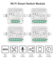 YH-SB01/SB02/SB03/SB04 Tuya WiFi Zigbee Smart Light Switch Module Alexa Google Wireless Switches 1 2 3 4 Gang DIY Smart Breaker Relay