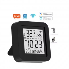 YH-TH02-B Tuya Smart WiFi Universal IR Remote Temperature Humidity Sensor 3 in 1 WiFi IR RF Tuya Remote Control With LED Screen
