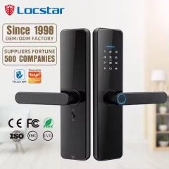 YH-C19 Security Digit Electric Electronic Handle Digital Tuya Ttlock Cerraduras Inteligentes Con Wifi Keys Fingerprint Door Smart Locks